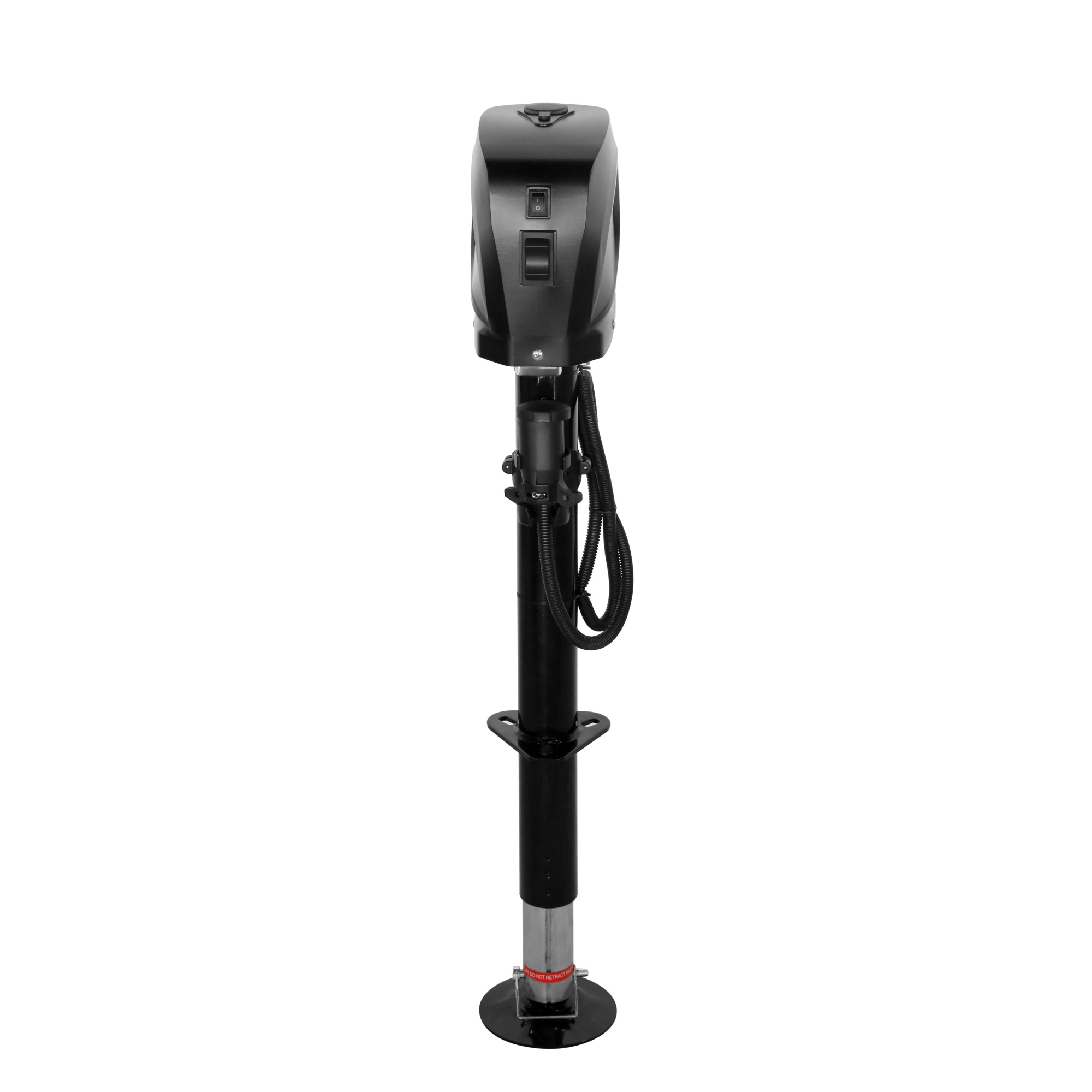 Uriah Products 12V DC Electric Trailer Jack – 5,000 lb Lift, 7-Way Plug, LED Light, Model UC500010